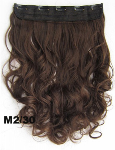 Prodlužování vlasů a účesy - Clip in pás vlasů - lokny 55 cm - odstín M2/30