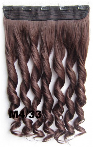 Prodlužování vlasů a účesy - Clip in pás vlasů - lokny 55 cm - odstín M4/33