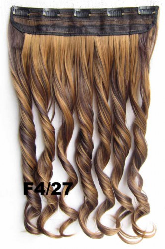 Prodlužování vlasů a účesy - Clip in pás vlasů - lokny 55 cm -