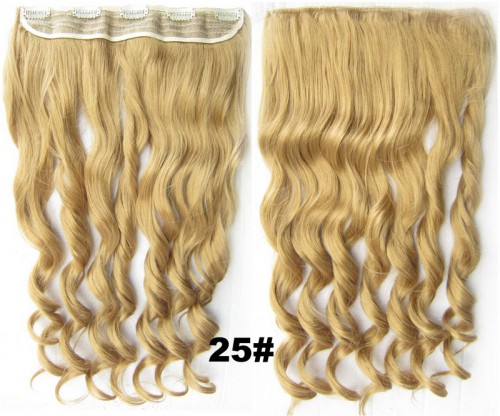 Prodlužování vlasů a účesy - Clip in pás vlasů - lokny 55 cm - odstín 25