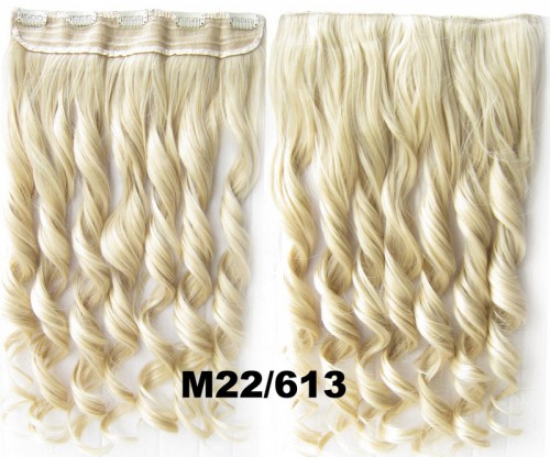 Prodlužování vlasů a účesy - Clip in pás vlasů - lokny 55 cm - odstín M22/613