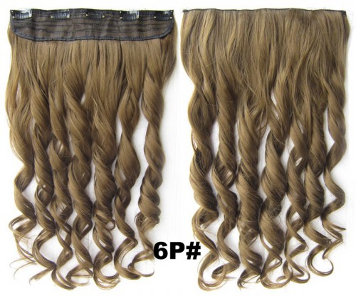 Prodlužování vlasů a účesy - Clip in pás vlasů - lokny 55 cm - odstín 6P