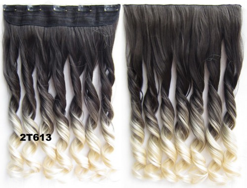 Prodlužování vlasů a účesy - Clip in pás - lokny - ombre - odstín 2 T 613