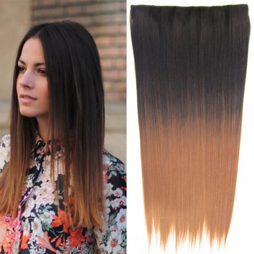 Prodlužování vlasů a účesy - Clip in vlasy - 60 cm dlouhý pás vlasů - ombre styl - odstín 2 T 30