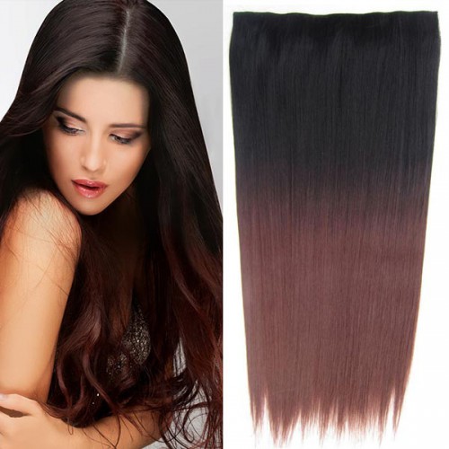 Prodlužování vlasů a účesy - Clip in vlasy - 60 cm dlouhý pás vlasů - ombre styl - odstín 2 T 33