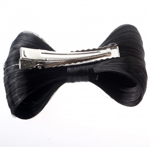 Prodlužování vlasů a účesy - Elegantní spona do vlasů s vlasovou mašlí