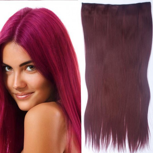 Prodlužování vlasů a účesy - Clip in vlasy - 60 cm dlouhý pás vlasů - odstín 99J
