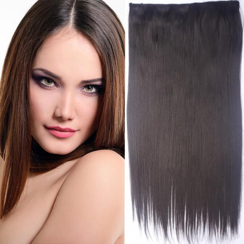 Prodlužování vlasů a účesy - Clip in vlasy - 60 cm dlouhý pás vlasů - odstín 6