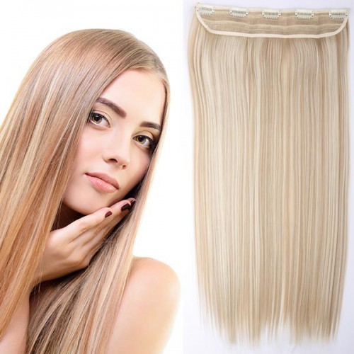 Prodlužování vlasů a účesy - Clip in vlasy - 60 cm dlouhý pás vlasů - odstín F18/613