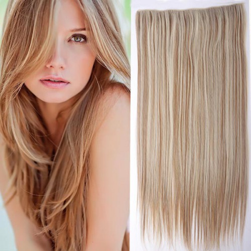 Prodlužování vlasů a účesy - Clip in vlasy - 60 cm dlouhý pás vlasů - odstín F27/613