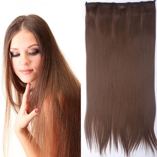 Prodlužování vlasů a účesy - Clip in vlasy - 60 cm dlouhý pás vlasů - odstín 10