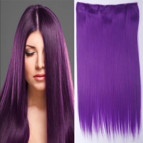 Prodlužování vlasů a účesy - Clip in vlasy - 60 cm dlouhý pás vlasů - odstín Purple