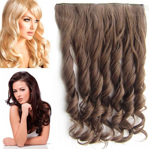 Prodlužování vlasů a účesy - Clip in pás vlasů - lokny 55 cm - odstín M4/27