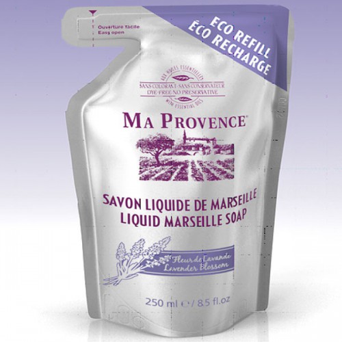 Krása - Bio mýdlo tekuté Marseille Levandule - náhradní náplň 250 ml