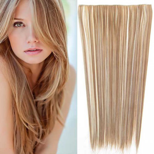 Prodlužování vlasů a účesy - Clip in vlasy - 60 cm dlouhý pás vlasů - odstín F613/12