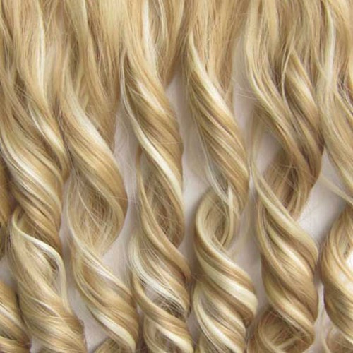 Prodlužování vlasů a účesy - Clip in pás vlasů - lokny 55 cm - odstín F613/24
