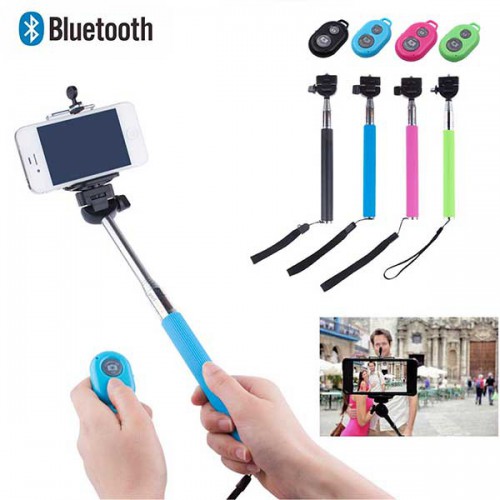 Dámská móda a doplňky - Teleskopická selfie tyč s bluetooth ovládáním