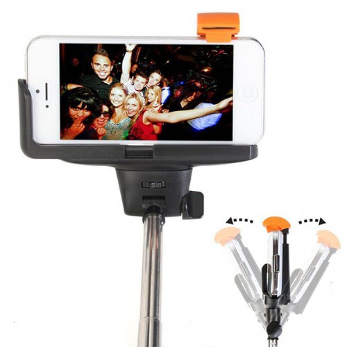 Domácnost a zábava - Teleskopická selfie tyč s vestavěným bluetooth ovládáním