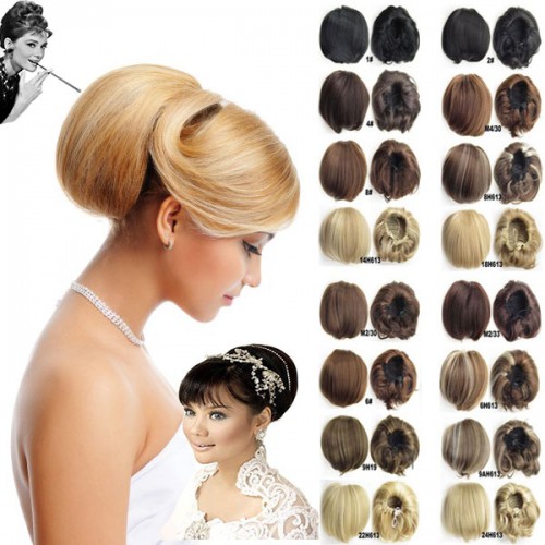 Prodlužování vlasů a účesy - Příčesek - drdol á la Audrey Hepburn