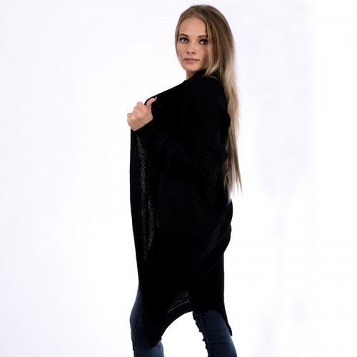Dámská móda a doplňky - Pletený kardigan Tails - černý