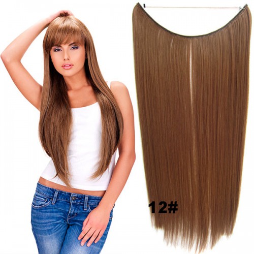 Prodlužování vlasů a účesy - Flip in vlasy - 55 cm dlouhý pás vlasů - odstín 12