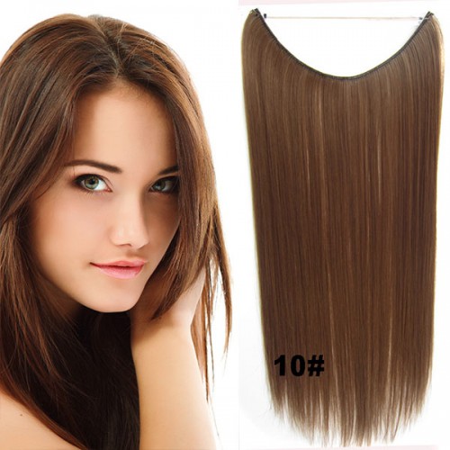 Prodlužování vlasů a účesy - Flip in vlasy - 55 cm dlouhý pás vlasů - odstín 10