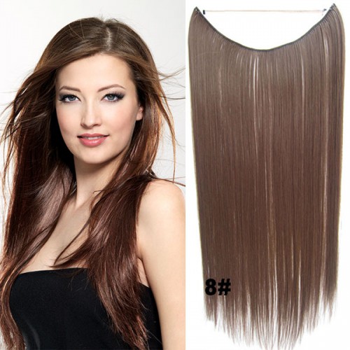 Prodlužování vlasů a účesy - Flip in vlasy - 55 cm dlouhý pás vlasů - odstín 8