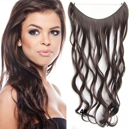 Prodlužování vlasů a účesy - Flip in vlasy - vlnitý pás vlasů 45 cm - odstín 4