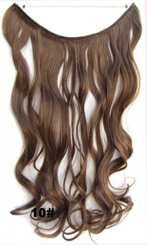 Prodlužování vlasů a účesy - Flip in vlasy - vlnitý pás vlasů 45 cm - odstín 10