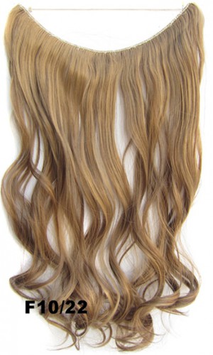 Prodlužování vlasů a účesy - Flip in vlasy - vlnitý pás vlasů 45 cm - odstín F10/22