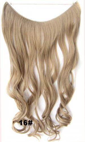 Prodlužování vlasů a účesy - Flip in vlasy - vlnitý pás vlasů 45 cm - odstín 16