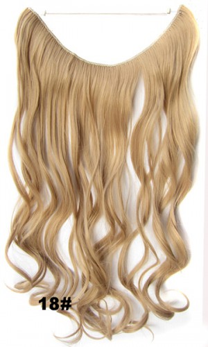 Prodlužování vlasů a účesy - Flip in vlasy - vlnitý pás vlasů 45 cm - odstín 18
