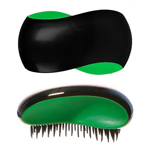 Prodlužování vlasů a účesy - Dtangler rozčesávací kartáč na vlasy Tangle Tamer - Black Green