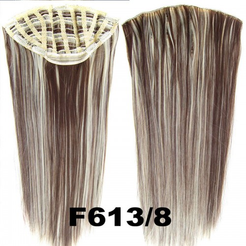 Prodlužování vlasů a účesy - Clip in pás - Jessica 65 cm rovný - odstín F613/8