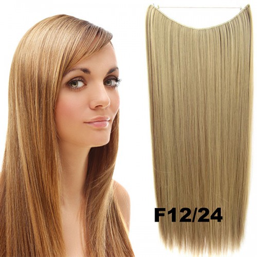 Prodlužování vlasů a účesy - Flip in vlasy - 55 cm dlouhý pás vlasů - odstín F12/24