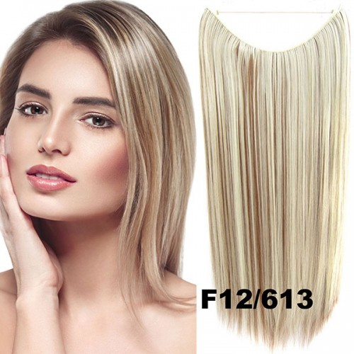 Prodlužování vlasů a účesy - Flip in vlasy - 55 cm dlouhý pás vlasů - odstín F12/613