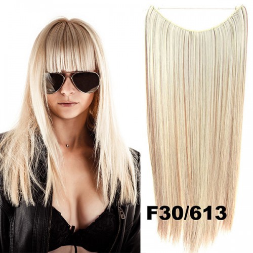 Prodlužování vlasů a účesy - Flip in vlasy - 55 cm dlouhý pás vlasů - odstín F30/613