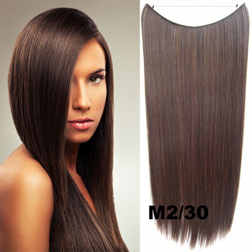 Prodlužování vlasů a účesy - Flip in vlasy - 55 cm dlouhý pás vlasů - odstín M2/30