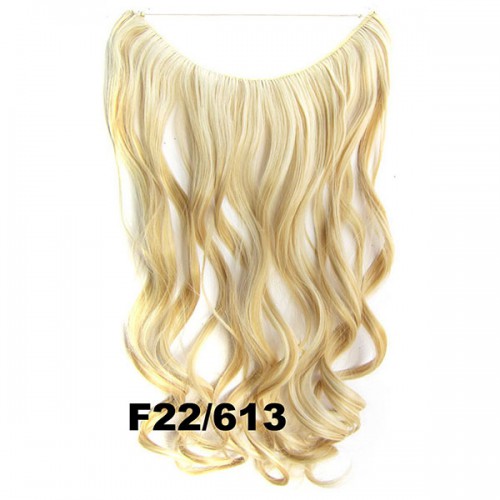 Prodlužování vlasů a účesy - Flip in vlasy - vlnitý pás vlasů 45 cm - odstín F22/613