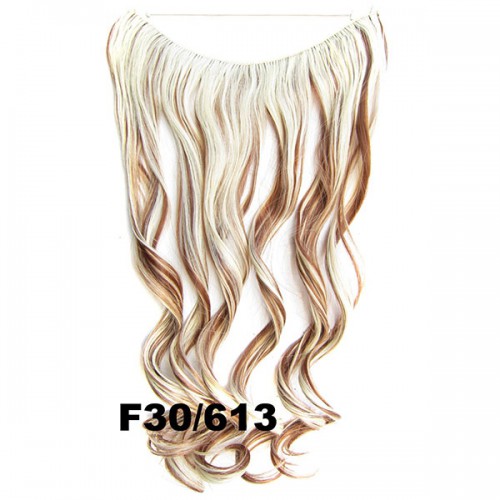 Prodlužování vlasů a účesy - Flip in vlasy - vlnitý pás vlasů 45 cm - odstín F30/613