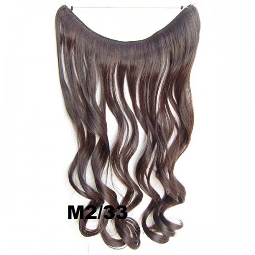 Prodlužování vlasů a účesy - Flip in vlasy - vlnitý pás vlasů 45 cm - odstín M2/33
