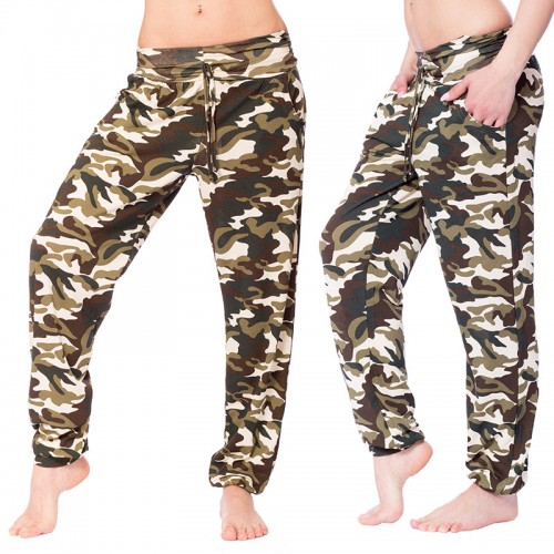 Dámská móda a doplňky - Letní army haremky - Light Camouflage