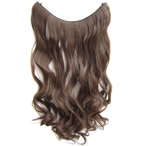 Prodlužování vlasů a účesy - Flip in vlasy - vlnitý pás vlasů 55 cm - odstín 8