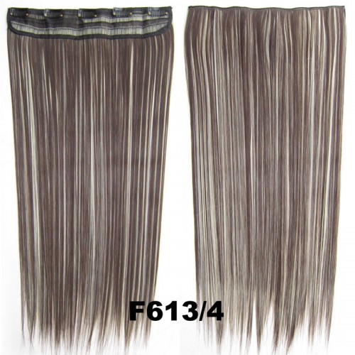 Prodlužování vlasů a účesy - Clip in vlasy - 60 cm dlouhý pás vlasů - odstín F613/4