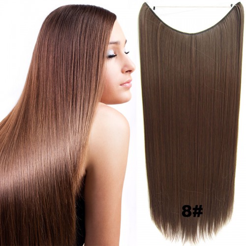 Prodlužování vlasů a účesy - Flip in vlasy - 60 cm dlouhý pás vlasů - odstín 8