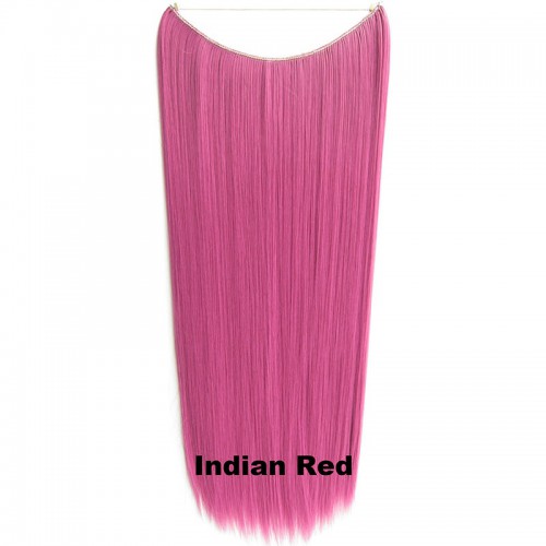 Prodlužování vlasů a účesy - Flip in vlasy - 60 cm dlouhý pás vlasů - odstín Indian Red