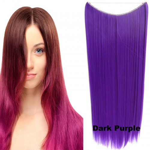 Prodlužování vlasů a účesy - Flip in vlasy - 60 cm dlouhý pás vlasů - odstín Dark Purple