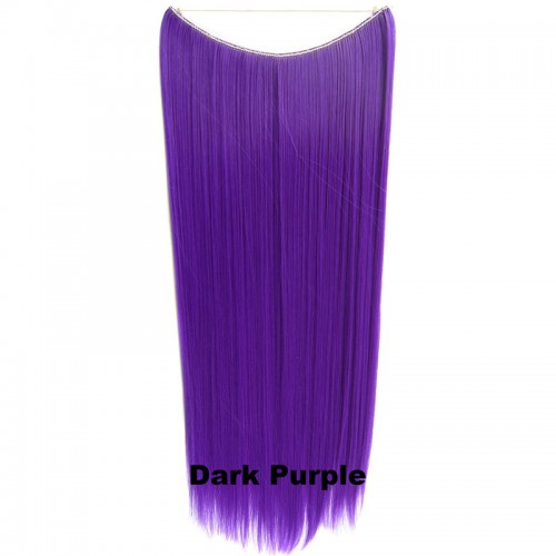 Prodlužování vlasů a účesy - Flip in vlasy - 60 cm dlouhý pás vlasů - odstín Dark Purple