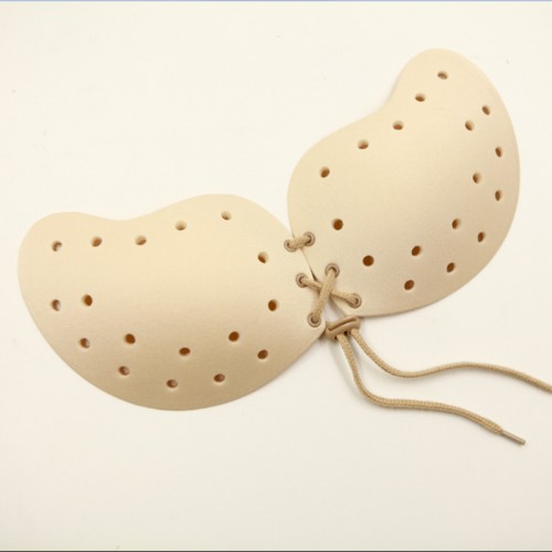 Dámská móda a doplňky - Samodržicí podprsenka Invisible Bra Light se stahováním - tělová II.jakost