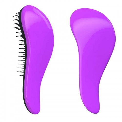 Prodlužování vlasů a účesy - Dtangler rozčesávací kartáč na vlasy - Purple